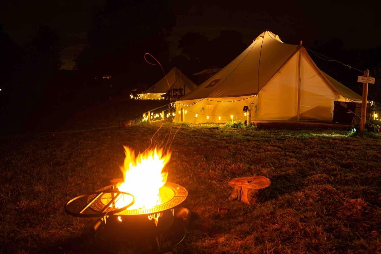 Luxury tent Roaches Retreat Family Glampsite, Rocky Reach Bell Tent With Outdoor Adventures And Campfire Nights *