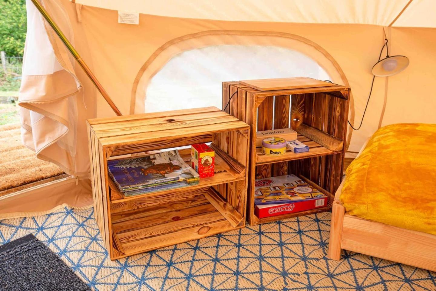 Luxury tent Roaches Retreat Family Glampsite, Rocky Reach Bell Tent With Outdoor Adventures And Campfire Nights *
